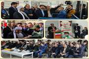 حضور دکتر حسین حیدری مدیر کل دامپزشکی به همراه دکتر محمدی معاون اقتصادی استاندار در افتتاحیه کشتارگاه دام شاهو 