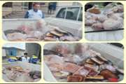 کشف و امحاء بیش از ۲۶۰ کیلوگرم گوشت و آلایش غیر قابل مصرف در شهرستان اسلام آبادغرب