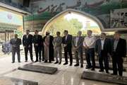 ادای احترام مدیرکل دامپزشکی استان کرمانشاه به مقام شامخ شهدا در هفته دولت 
