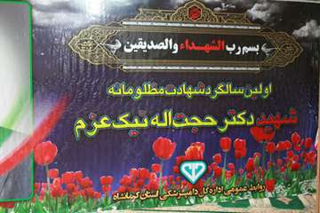 مراسم بزرگداشت اولین سالگرد شهادت دکتر نیک عزم 