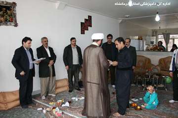 سرکشی مسئولین دامپزشکی استان کرمانشاه  از خانواده شهدا
