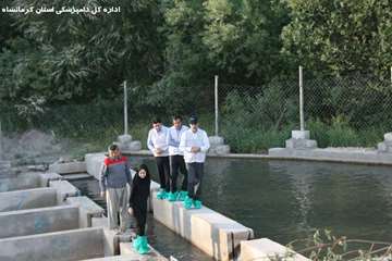 بازدید دکتر خلج از مزارع تکثیر و پرورش ماهیان در استان کرمانشاه