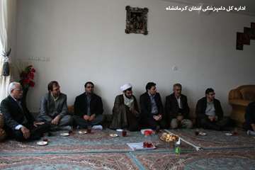 سرکشی مسئولین دامپزشکی استان کرمانشاه  از خانواده شهدا