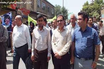 حضور پرسنل اداره کل دامپزشکی استان کرمانشاه در راهپیمایی روز جهانی قدس