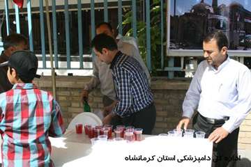 ایسگاه صلواتی  اداره کل دامپزشکی استان کرمانشاه به مناسبت سوم خرداد 95