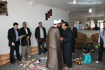 سرکشی مسئولین دامپزشکی استان کرمانشاه  از خانواده شهدا