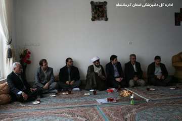 سرکشی مسئولین دامپزشکی استان کرمانشاه  از خانواده شهدا