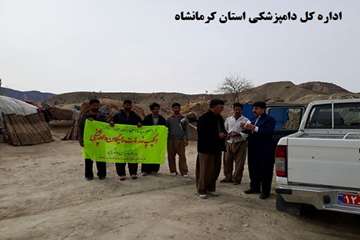 خدمات رسانی رایگان شبکه دامپزشکی ثلاث باباجانی به مناسب ایام الله دهه مبارک فجر