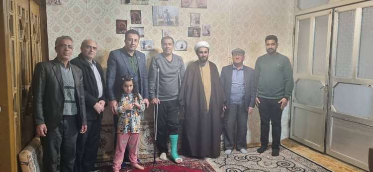 عیادت مدیرکل دامپزشکی استان از همکار اداره دامپزشکی سنقر و کلیایی