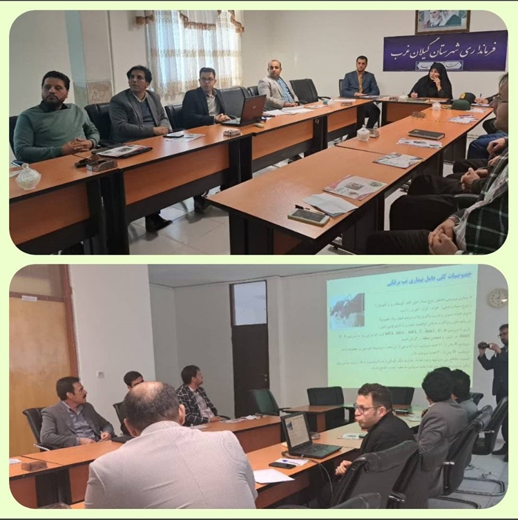 برگزاری جلسه با معاون فرماندار شهرستان گیلانغرب